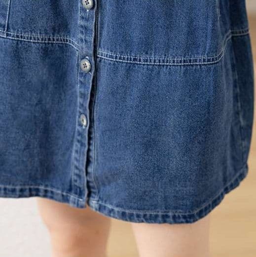ゆったりデニムシャツワンピース
