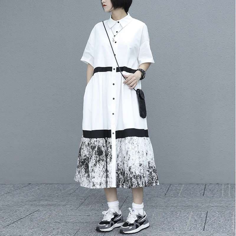 都会派モード シャツワンピース